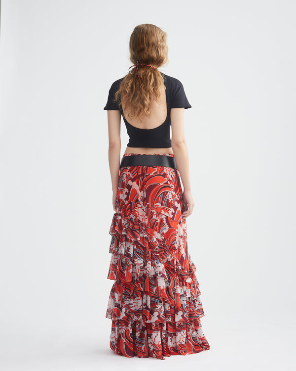 RUFFLE SKIRT
