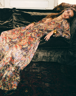 SMOCKED WAIST MAXI DRESS