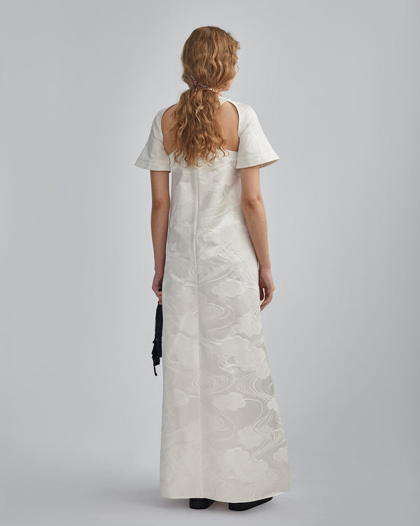CUTOUT RELAXED A-LINE DRESS