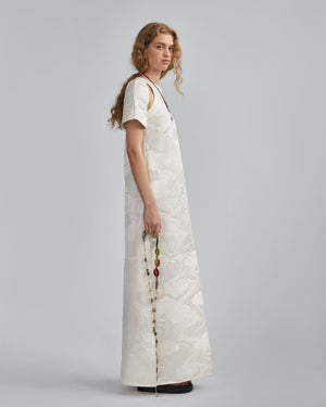 CUTOUT RELAXED A-LINE DRESS